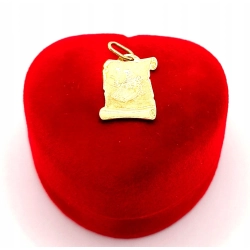 Złota zawieszka znak zodiaku Ryby PR.585 W:0,49gr InterSKLEP