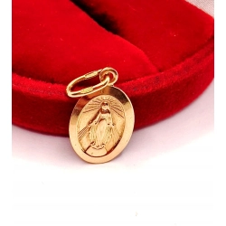 Złota zawieszka Cudowny medalik PR.583 W:1,55gr InterSKLEP