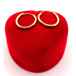 Złote kolczyki Kółka małe PR.585 W:0,49gr InterSKLEP