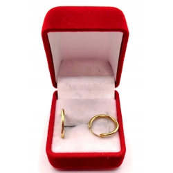 Złote kolczyki Kółka małe PR.585 W:0,49gr InterSKLEP