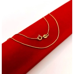 Złoty łańcuszek żyłka żmijka Pr.585 W:2,19gr Dł:47,5cm InterSKLEP