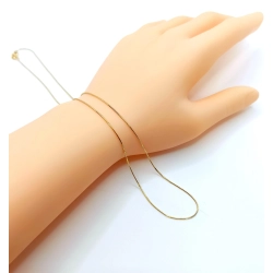 Złoty łańcuszek żyłka żmijka Pr.585 W:2,19gr Dł:47,5cm InterSKLEP