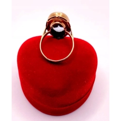 Złoty pierścionek z Akwamarynem PR.583 W:5,34gr R.16 InterSKLEP