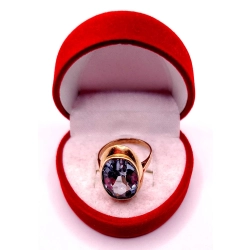 Złoty pierścionek z Akwamarynem PR.583 W:5,34gr R.16 InterSKLEP