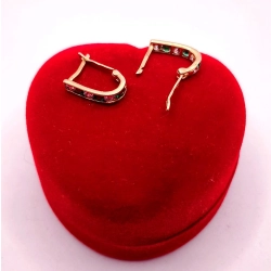 Złote kolczyki z Cyrkoniami PR.585 W:1,03gr InterSKLEP