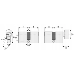 Wkładka do zamka Abus 30 x 40 mm