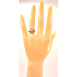 Złoty pierścionek z Diamentami 0,19ct PR.585,800 w.3,03gr R.12 InterSKLEP