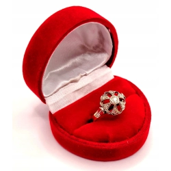 Złoty pierścionek z Diamentami 0,19ct PR.585,800 w.3,03gr R.12 InterSKLEP