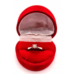 Złoty pierścionek z Diamentem 0,23ct PR.750 W:2,63gr R.12 InterSKLEP