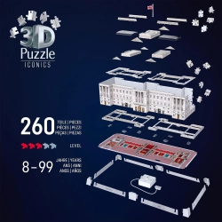Ravensburger Puzzle Iconics: Pałac Buckingham (Edycja nocna)