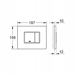 Przycisk spłukujący do WC Grohe SKATE COSMOPOLITAN 38732GL0