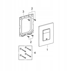 Przycisk spłukujący do WC Grohe SKATE COSMOPOLITAN 38732GL0