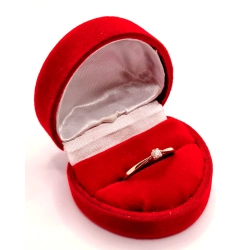 Złoty pierścionek z Diamentem 0,08ct PR.585 W:1,64gr R.15 InterSKLEP