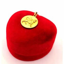 Złota zawieszka znak zodiaku Byk PR.750 W:1,82gr InterSKLEP