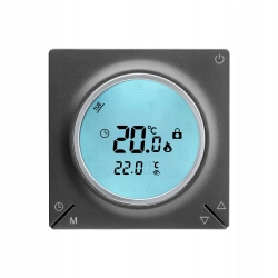 Termostat programowalny HD-T300.G z komunikacją Wi-Fi - grafitowy