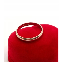 Złota obrączka 3mm Pr.585 W:2,84gr Roz.25