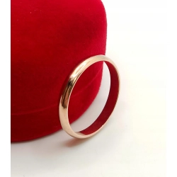 Złota obrączka 3mm Pr.585 W:2,84gr Roz.25