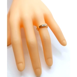 Złoty pierścionek z Cyrkonią PR.585 W:1,83gr R.11 InterSKLEP