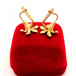 Złote kolczyki Kwiaty PR.583 W:7,76gr InterSKLEP