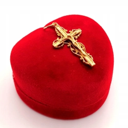 Złota zawieszka Krzyż z Chrystusem PR.585 W:1,56gr InterSKLEP