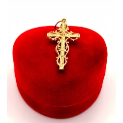 Złota zawieszka Krzyż z Chrystusem PR.585 W:1,56gr InterSKLEP