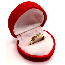 Złota obrączka z cyrkoniami PR.585 W:2,56gr R.17 InterSKLEP