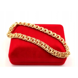 Złota bransoletka Garibaldi PR.585 W:23,10gr Dł.20,5cm InterSKLEP