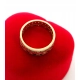 Złoty pierścionek obrączka z cyrkoniami szer.6mm Pr.585 W:4,23gr Roz.14