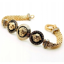 Złota bransoletka z meduzą PR.585 W:26,80gr Dł.19,5cm InterSKLEP