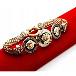 Złota bransoletka z meduzą PR.585 W:26,80gr Dł.19,5cm InterSKLEP