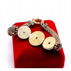 Złota bransoletka z meduzą PR.585 W:26,80gr Dł.19,5cm InterSKLEP