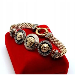 Złota bransoletka z meduzą PR.585 W:26,80gr Dł.19,5cm InterSKLEP