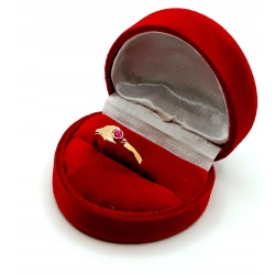 Złoty pierścionek z różową cyrkonią Pr.583 W:1,74gr Roz.11