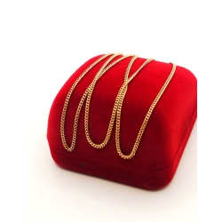 Złoty łańcuszek gęsta pancerka Pr.750 W:3,73gr Dł:48cm InterSKLEP