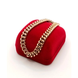 Złota bransoletka Pancerka szer.7mm Pr.56 (14K) W:30,89gr Dł:19,5cm