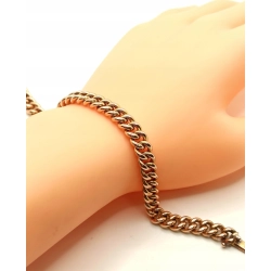 Złota bransoletka Pancerka szer.7mm Pr.56 (14K) W:30,89gr Dł:19,5cm