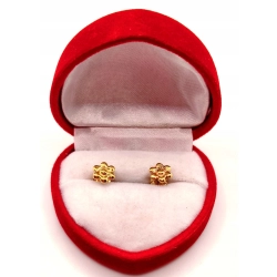 Złote kolczyki Kwiatki sztyft PR.585 W:0,85gr InterSKLEP