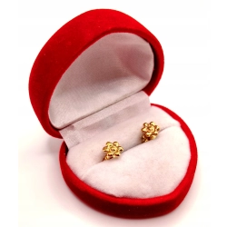 Złote kolczyki Kwiatki sztyft PR.585 W:0,85gr InterSKLEP