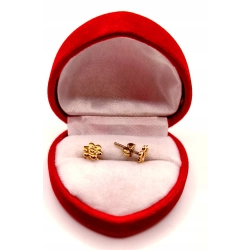 Złote kolczyki Kwiatki sztyft PR.585 W:0,85gr InterSKLEP