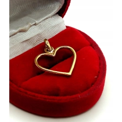 Złota zawieszka Serce Pr.750 W:1,62gr InterSKLEP