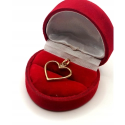 Złota zawieszka Serce Pr.750 W:1,62gr InterSKLEP