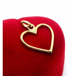 Złota zawieszka Serce Pr.750 W:1,62gr InterSKLEP