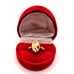 Złoty pierścionek z Kwiatkiem PR.583 W:3,11gr R.18 InterSKLEP