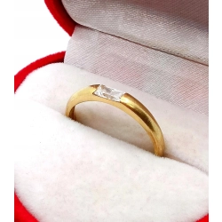 Złoty pierścionek z Cyrkonią Pr.583 W:1,76gr Roz.13