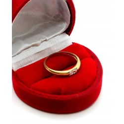 Złoty pierścionek z Cyrkonią Pr.583 W:1,76gr Roz.13