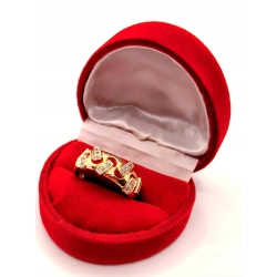 Złoty pierścionek z Cyrkoniami PR.585 W:2,66gr R.16 InterSKLEP