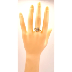 Złoty pierścionek z Cyrkoniami PR.585 W:2,34gr R.20 InterSKLEP
