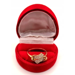 Złoty pierścionek z Cyrkoniami PR.585 W:2,34gr R.20 InterSKLEP