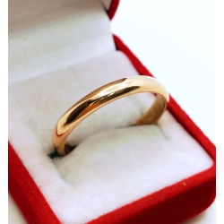 Złota obrączka szer.3mm Pr.585 W:3,95gr Roz.25