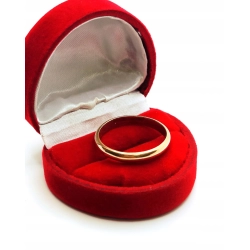 Złota obrączka szer.3mm Pr.585 W:3,95gr Roz.25